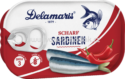 Delamaris Sardinen Scharf, 90g