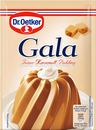 Dr.Oetker Gala Feiner Karamell Pudding, 3 St, 123g