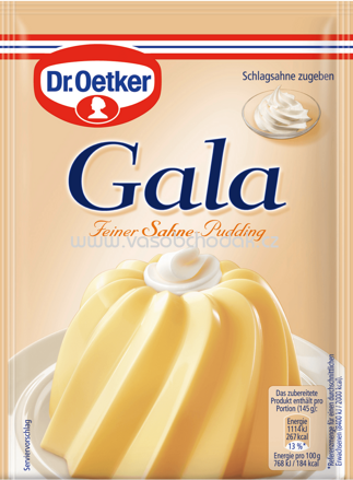 Dr.Oetker Gala Feiner Sahne Pudding, 3 St, 120g
