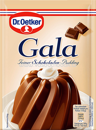 Dr.Oetker Gala Feiner Schokoladen Pudding, 3 St, 150g