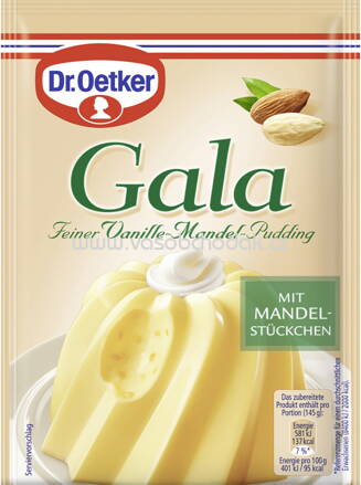Dr.Oetker Gala Feiner Vanille Mandel Pudding, 2 St, 80g