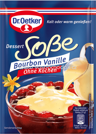 Dr.Oetker Dessert Soße Bourbon-Vanille ohne Kochen, 39g