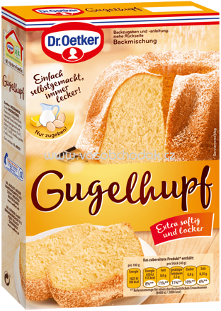 Dr.Oetker Backmischungen Kastenkuchen Gugelhupf, 460g