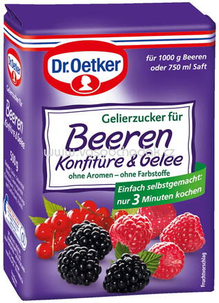 Dr.Oetker Gelierzucker für Beeren Konfitüre & Gelee, 500g