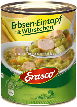 Erasco Erbsen-Eintopf mit Würstchen, 800g