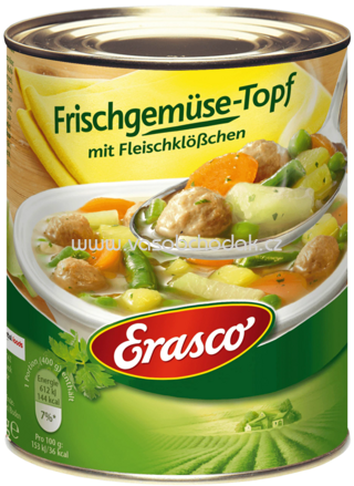 Erasco Frischgemüse-Topf mit Fleischklößchen, 800g