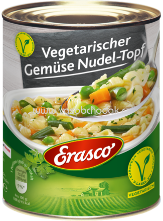 Erasco Gemüse Nudel-Topf vegetarisch, 800g