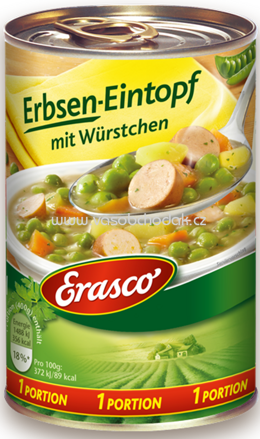 Erasco Erbsen-Eintopf mit Würstchen, 400g