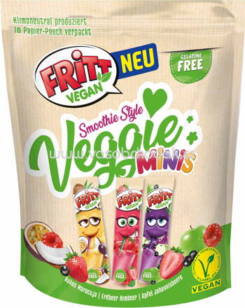 Fritt Kaubonbon Vegan Smoothie Style Veggie Minis Mix, 135g