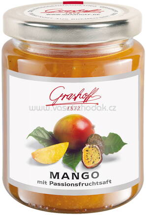 Grashoff Konfitüre Mango mit Passionsfruchtsaft, 250g
