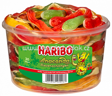 Haribo Anaconda Riesenschlangen 30 St, Dose, 1200g