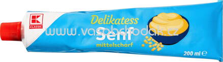 K-Classic Delikatess Senf mittelscharf, Tube, 200 ml