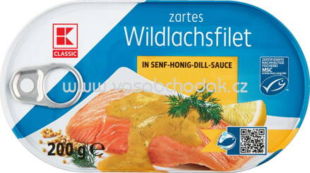 K-Classic Wildlachsfilet in Senf-Honig-Dill Sauce, 200g