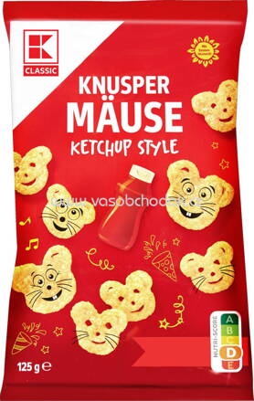 K-Classic Knusper Mäuse, ketchup style, 125g