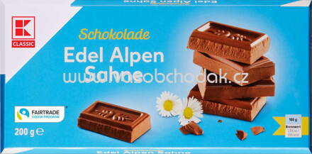 K-Classic Schokolade Edel Alpen Sahne, 200g