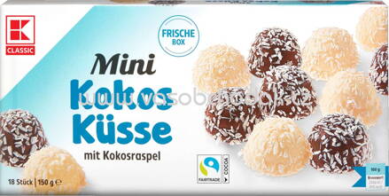 K-Classic Mini Kokos Küsse, 18 St, 150g