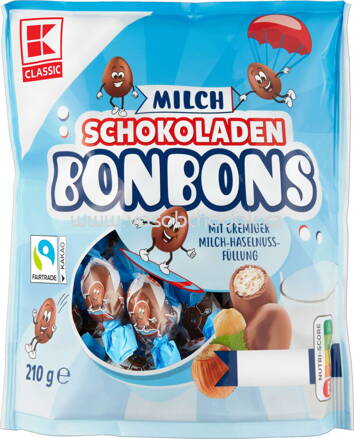 K-Classic Milch Schokoladen Bonbons, 210g