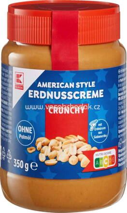 K-Classic Erdnusscreme Crunchy, 350g