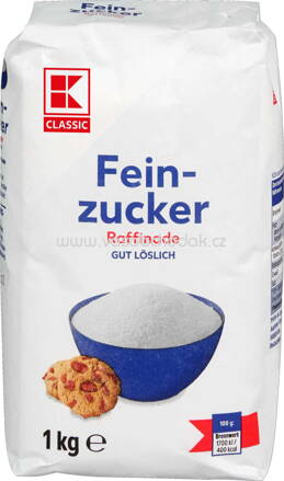 K-Classic Feinzucker Raffinade, 1 kg