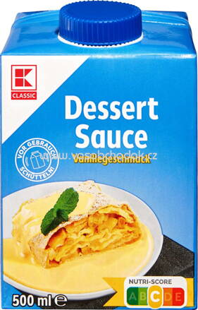 K-Classic Dessert Sauce Vanille, 3,5% Fett, 500 ml