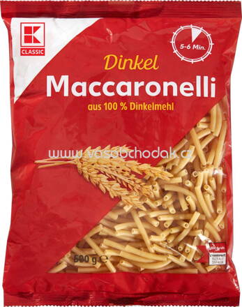 K-Classic Dinkel Maccaronelli, 500g