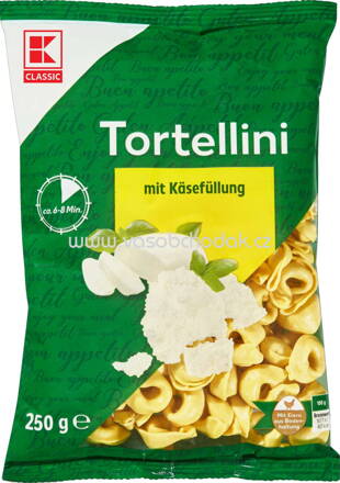 K-Classic Tortellini mit Käsefüllung, 250g