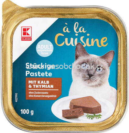 K-Classic ala Cuisine Stückige Pastete mit Kalb & Thymian, 100g