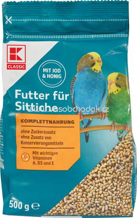 K-Classic Futter für Sittiche, 500g