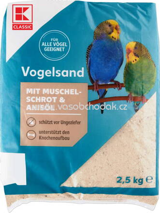 K-Classic Vogelsand mti Muschel Schrot & Anisöl, 2,5 kg