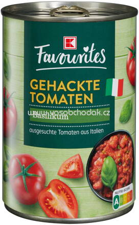 K-Favourites Gehackte Tomaten Basilikum, 400g