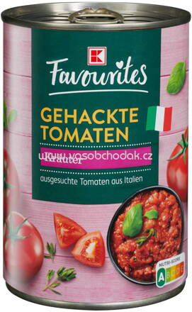 K-Favourites Gehackte Tomaten Kräuter, 400g