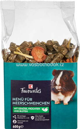 K-Favourites Menü Für Meerschweinchen mit Gemüse, Früchten und Blüten, 600g