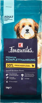 K-Favourites Premium Komplettnahrung 30% Frischgeflügel, Adult, 1 kg