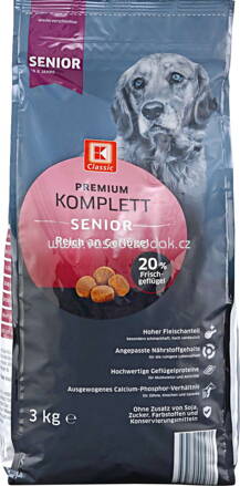 K-Favourites Premium Komplettnahrung 20% Frischgeflügel, Senior, 3 kg