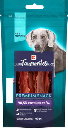 K-Favourites Premium Snack 90,5% Entenfilet, 100g