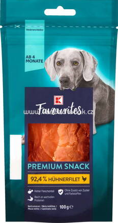 K-Favourites Premium Snack 92,4% Hühnerfilet, 100g