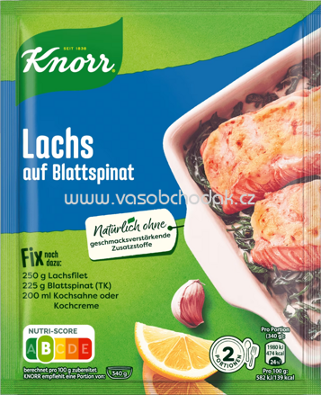 Knorr Fix Fischgerichte Lachs auf Blattspinat, 1 St