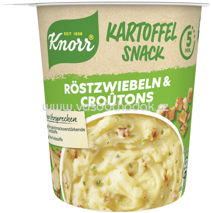 Knorr Kartoffel Snack Röstzwiebeln & Croutons, Becher, 48g