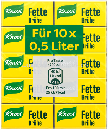 Knorr Fette Brühe, Würfel, 10x500 ml