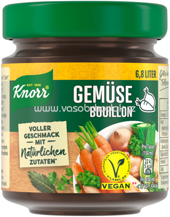Knorr Gemüse Bouillon, Glas, 6,8l