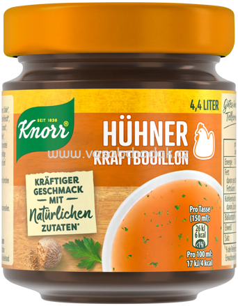 Knorr Hühner Kraftbouillon, Glas, 4,4l