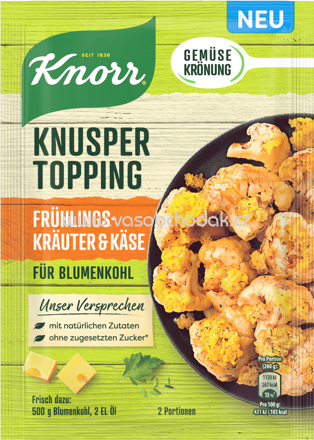 Knorr Knusper Topping Frühlings Kräuter & Käse für Blumenkohl, 40g