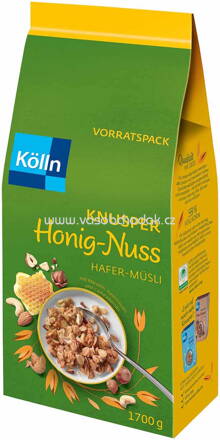 Kölln Müsli Knusper Honig Nuss, 1,7 kg