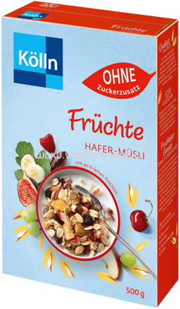 Kölln Müsli Früchte ohne Zuckerzusatz, 500g