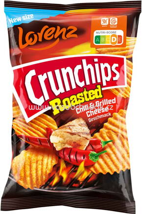 Lorenz Crunchips Roasted Chili & Grilled Cheese, 110g