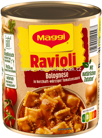 Maggi Ravioli Bolognese in herzhaft-würziger Tomatensauce, 800g