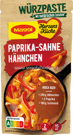 Maggi Herzensküche Würzpaste für Paprika Sahne Hähnchen, 1 St