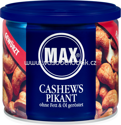 MAX Cashews Pikant Gewürzt, 150g