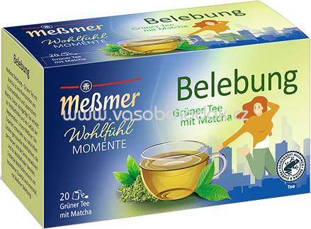 Meßmer Belebung Grüner Tee mit Matcha, 20 Beutel