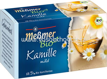 Meßmer Bio Kamille mild, 18 Beutel